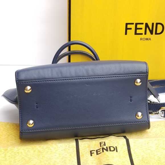 Fendi Petite 3Jours Studded Leather satchel handbag - Picture 13 of 16